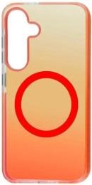 Чохол-накладка Samsung Galaxy S25 Fibra Shock-Proof case with MagSafe Orange (111802-06)