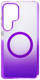 Чохол-накладка Samsung Galaxy S25 Ultra Fibra Shock-Proof case with MagSafe Deep Purple (111804-5)