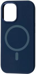 Чохол-накладка Apple iPhone 13/14 Fibra Silicone OmniMag Dark Blue (112336-03)