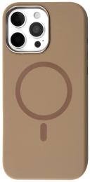 Чохол-накладка Apple iPhone 15 Pro Fibra Silicone OmniMag Brown (112326-5)
