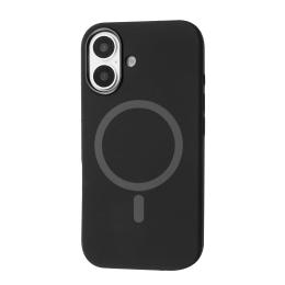 Чохол-накладка Apple iPhone 16 Fibra Silicone OmniMag Black (000113-01)