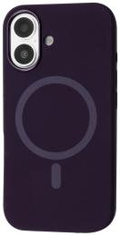 Чохол-накладка Apple iPhone 16 Fibra Silicone OmniMag Dark Purple (000113-05)