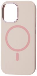 Чохол-накладка Apple iPhone 17 Fibra Silicone OmniMag Light Pink (112331-06)