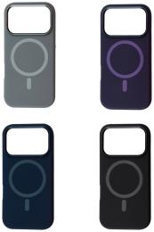 Чохол-накладка Apple iPhone 17 Pro Fibra Silicone OmniMag Dark Purple (112328-05)