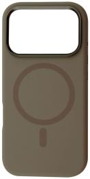Чохол-накладка Apple iPhone 17 Pro Max Fibra Silicone OmniMag Brown (112327-02)