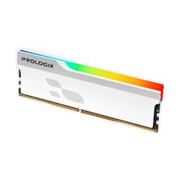 Оперативна память ProLogix 16GB DDR5 5600 MHz RGB Onyx White (PRO16GB5600YWR5)