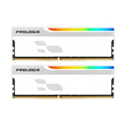 Оперативна память ProLogix 32GB (2x16GB) DDR4 3200 MHz RGB Onyx White (PRO32GB3200YWR4K)