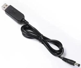 Кабель живлення для роутера VALUE USB (тато)  -  DC 5.5 х 2.5 (тато) 1m Black (S1016)