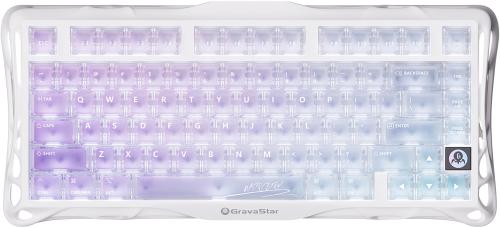 Клавіатура GravaStar Mercury K1 Lite 80keys GravaStar x BSUN BT/WL/USB RGB Crystal Aurora (GSK1LITE_XTAL_AUROA)