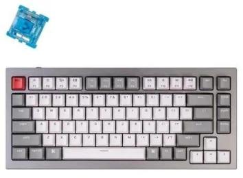 Клавіатура Keychron Q1 75Key Gateron Phantom Blue Hot-Swap QMK Knob USB-A EN RGB Gray (Q1N2_KEYCHRON)