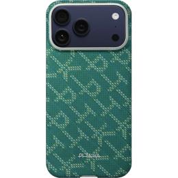 Чохол-накладка Apple iPhone 17 Pitaka Ultra-Slim Monogram Gold Green (KI1701PTK)