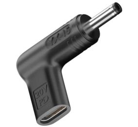 Перехідник PowerPlant USB Type-C на DC 4.0x1.35 мм (CC360611)