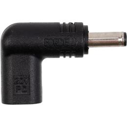 Перехідник PowerPlant USB Type-C на DC 4.5x3.0 мм (для Dell) (CC360666)