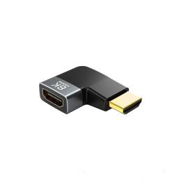 Перехідник Cabletime 8K HDMI Male  -  Female лівий кут (CP43G)