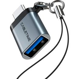 Перехідник Cabletime USB-C Male - USB3.0 A Female (CP71G)