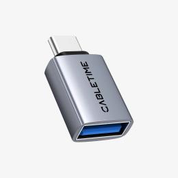 Перехідник Cabletime USB3.2 USB-C Male - USB - A Female 10GBps (CP81G)