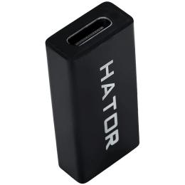 Перехідник Hator USB-A 3.0 female to Type-C female Black (ACC216)