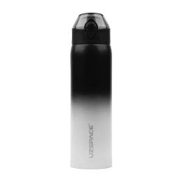 Термопляшка UZSPACE X4 Gradient Waterboottle 4201 Black White