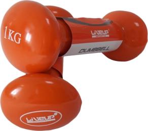 Гантель LiveUp VINYL DUMBBELL EGG HEAD (LS2001-1)