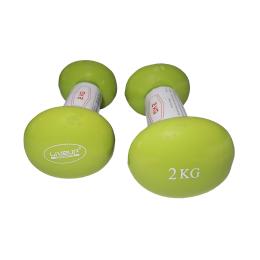 Гантель LiveUp VINYL DUMBBELL EGG HEAD (LS2001-2)