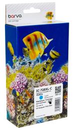 Картридж для принтера BARVA HP 728XL/F9J67A, ver. U1-U30, 130 мл Cyan (IC-728XL-C)
