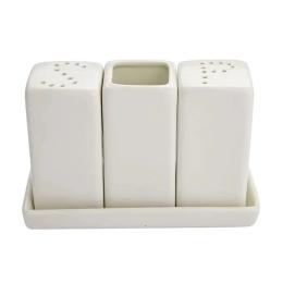 Набір ємностей для спецій FoREST Elara 3 шт White (732429)