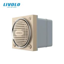 Вбудована Bluetooth-колонка LIVOLO VL-FCF-2APS25 Gold з TWS (стерео), модуль без рамки