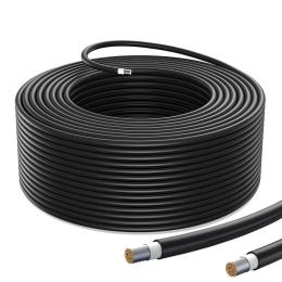 Кабель для сонячних панелей Viatec H1Z2Z2-K 1х2.5 Black бухта 100 метрів (GK)
