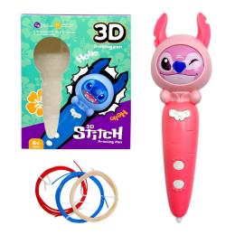 3D ручка Стіч (РОЖЕВИЙ), для створення 3D малюнків та моделей Mic (3Dpen)