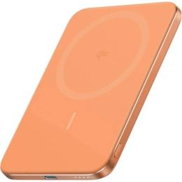 Зовнішній портативний акумулятор Anker Nano Qi2 5000mAh Orange 15W MagGo Slim (A1665HO1)