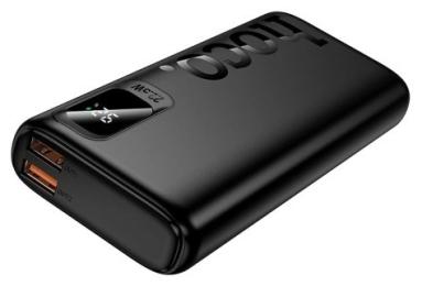 Зовнішній портативний акумулятор Hoco J158Pro Runner 10000mAh Black 22.5W+PD20W (6942007674843)