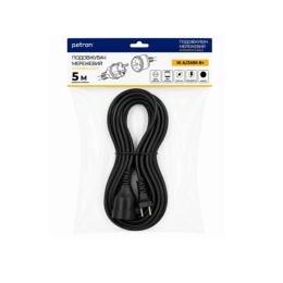 Мережевий фільтр Patron (PEC-1015) Black 1 розетка, 5 м