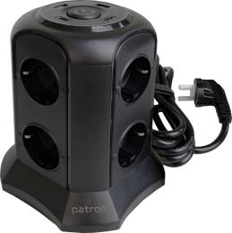 Мережевий фільтр Patron SP-1683-USBT Black (EXT-PN-SP-1683-USBT)