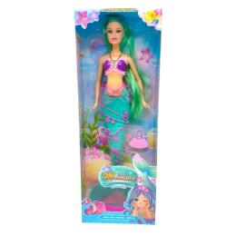 Лялька Infinity YY2088B Turquoise Русалочка з аксесуарами 29 см