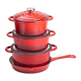 Набір посуду YiWu HP-FLG-24 Red