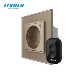 Розетка LIVOLO VL-M7FCTC16AZ2-2AS06/VL-XR006 Gold