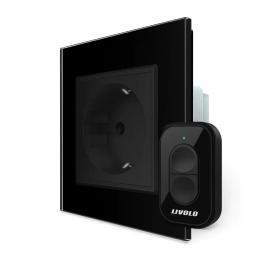 Розетка LIVOLO VL-M7FCTC16AZ2-2BP/VL-XR006 Black