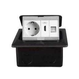 Розетка LIVOLO VL-SHS016-TC.HD.CP-WP-G Gray