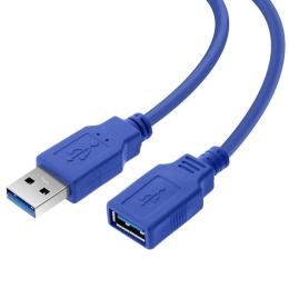 Кабельний подовжувач GTL USB Type A (тато) - USB Type A (мама), 3м Blue (GTLAMAF3B)