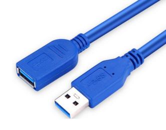 Кабельний подовжувач Infinity USB Type A (тато)  -  USB Type A (мама), 1.5м Blue