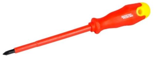 Викрутка MASTER TOOL діелектрична хрестова PH1 * 80 1000В (47-0180)