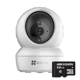 Камера відеонагляду Ezviz H6c + Hikvision HS-TF-L2/32G White