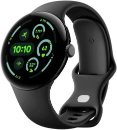 Смарт-годинник Google Pixel Watch 3 45 mm LTE Matte Black Aluminum Case/Obsidian Active Band