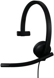 Накладні навушники Logitech H570e Mono USB-A Black (981-001426)