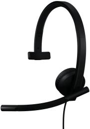 Накладні навушники Logitech H570e Mono USB-C Black (981-001427)