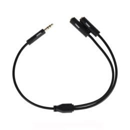 Перехідник 2E 2E-W9697 3.5mm mini jack (тато) - 2x3.5mm mini jack (мама) Black