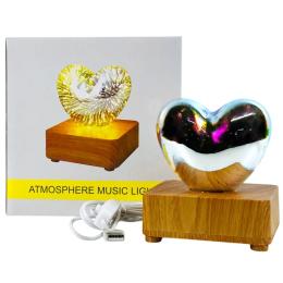 Нічник Infinity 3D Серце USB Gold