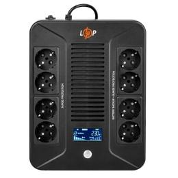 Лінійно-інтерактивне джерело безперебійного живлення LogicPower LP-800VA-8PS 480Вт (LP16161)