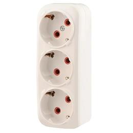 Трійник з заземленням прямокутний Lezard 715-0800-608