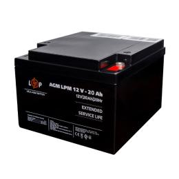 Акумулятор AGM LogicPower LPM 12V-20 Ah під болт М5 (LP22882)